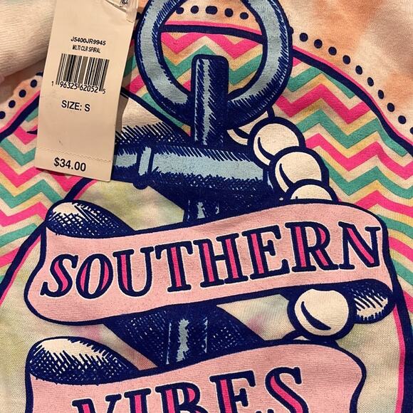New Tie Dye ~ BENNY & BELLE ~ Southern Vibes long sleeve Tee~ S - Picture 6 of 6